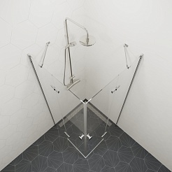 Triton Душевой уголок Дельта-Хром 90x90 – фотография-3